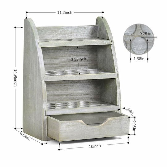 NEX™ 15" Essential Oils 45-Slot Storage Rack